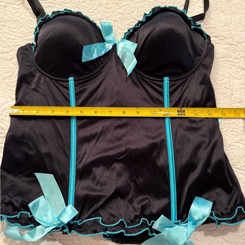 Elegant Black and Blue Women's Bustier